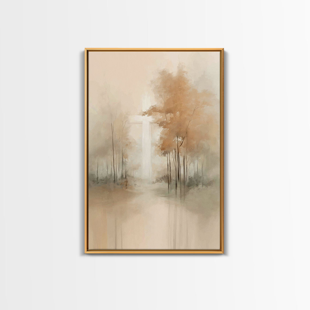 Cross Of Light – Framed Canvas Print – Christian Wall Art – Minimalist Christian Art – Christian Art Canvas – Christian Painting – Christia