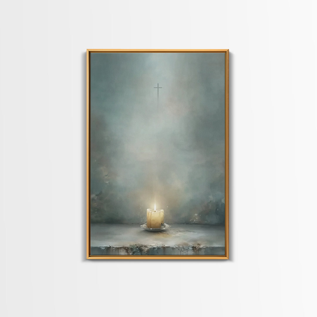 Star of Promise | Framed Canvas Print | Christian Wall Art | Christmas Art | Christian Decorations | Christian Christmas Decor | Christian