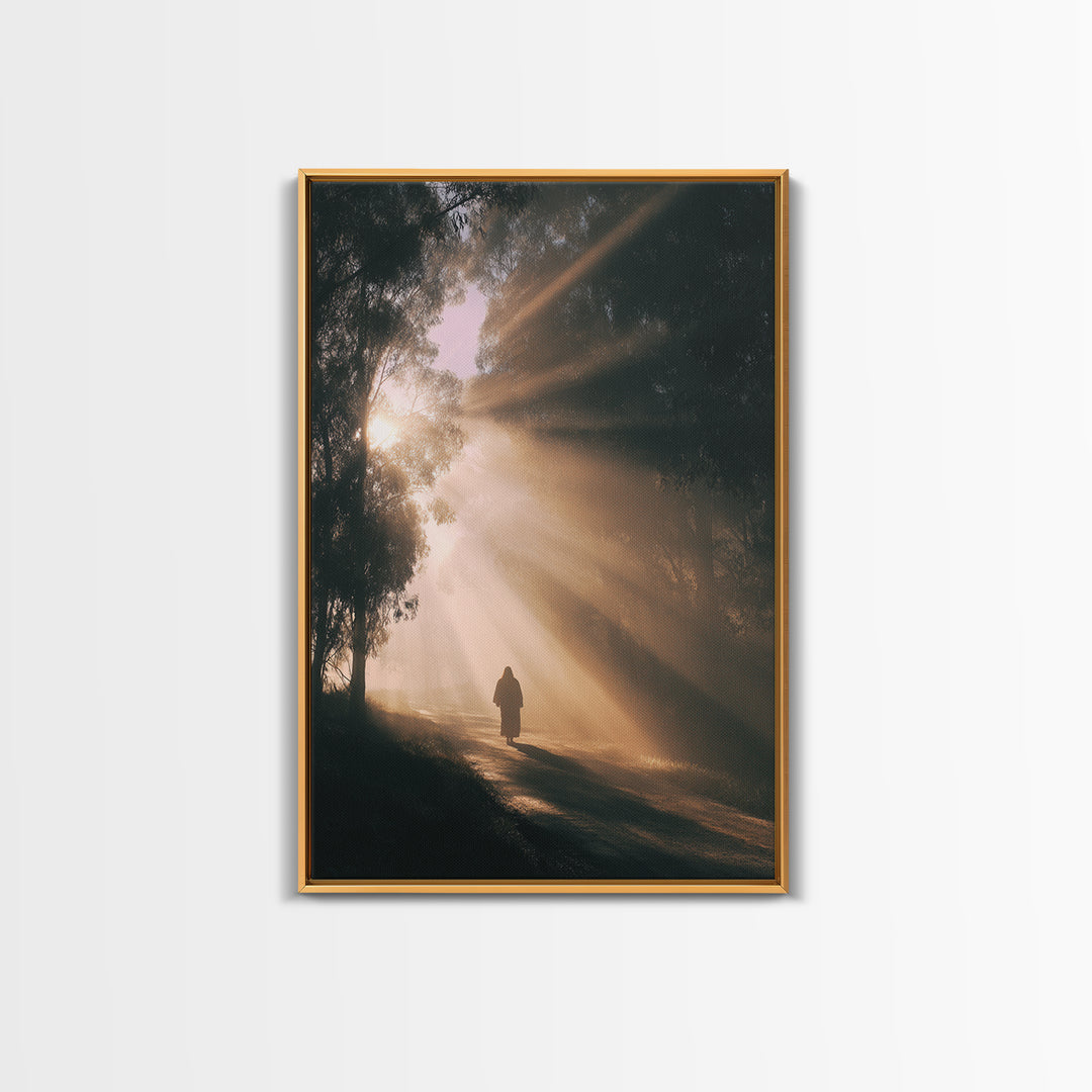 Quiet Meadow – Framed Canvas Print – Christian Art Canvas – Christian Painting – Subtle Christian Art – Christian Wall Art – Christmas Art