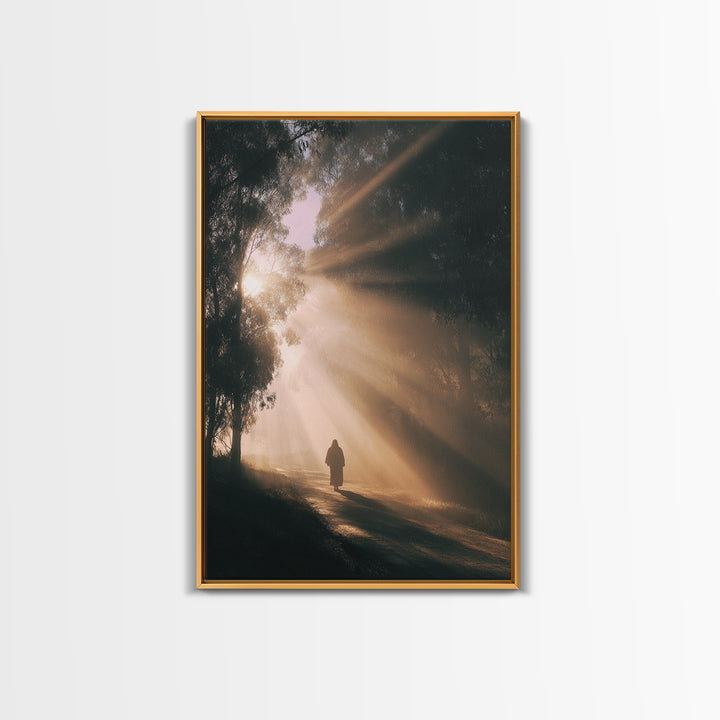 Quiet Meadow – Framed Canvas Print – Christian Art Canvas – Christian Painting – Subtle Christian Art – Christian Wall Art – Christmas Art