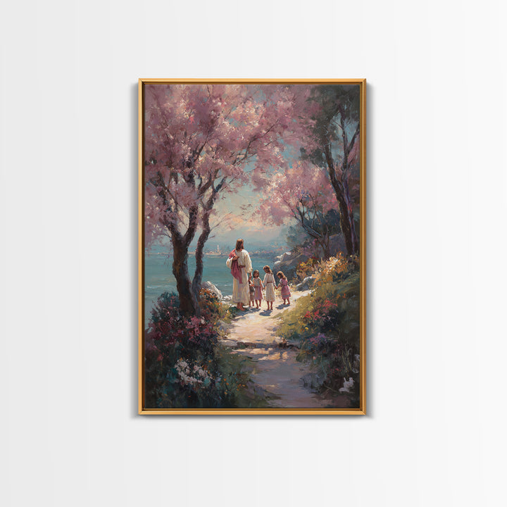 Springtime Promise | Framed Canvas Print | Christian Wall Art | Christian Art Canvas | Jesus Painting | Christian Decor