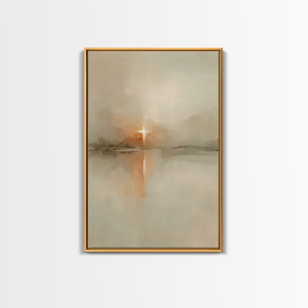 Heavenly Snow Path – Framed Canvas Print – Christian Art Canvas – Christmas Wall Art – Christian Christmas Art – Christian Wall Art – Chris