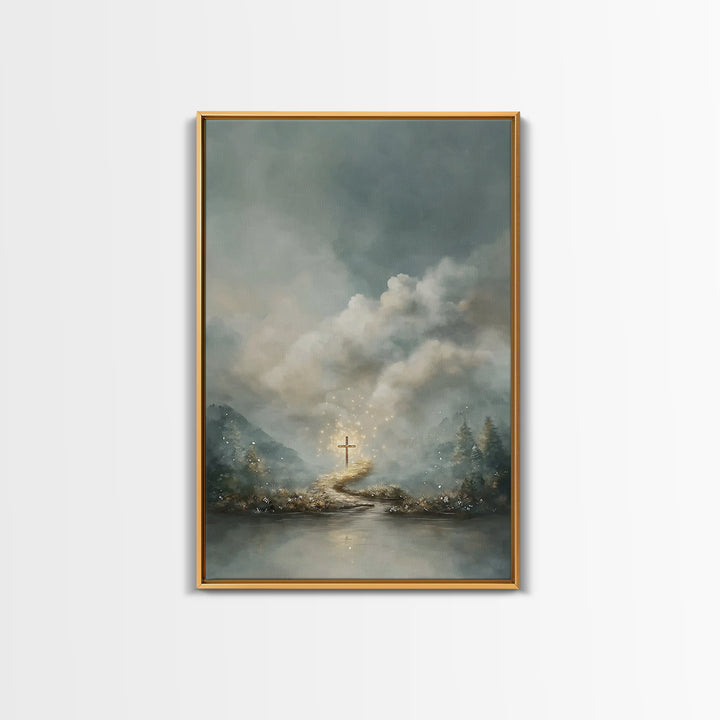 Path Of Glory – Framed Canvas Print – Christian Wall Art – Christian Art Canvas – Christian Paintings – Moody Christian Art