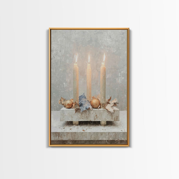 Threefold Blessing - Framed Canvas Print - Christian Christmas Art - Christmas Art - Christian Art Canvas - Christian Decor - Christian Wal