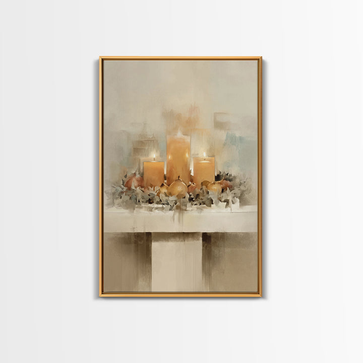 Advent Gathering - Framed Canvas Print - Christian Christmas Art - Christian Art Canvas - Christian Decor - Christmas Art - Christian Wall
