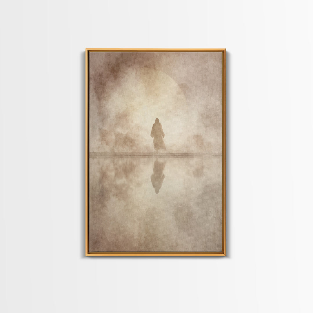 Sacred Horizon – Framed Canvas Print – Jesus Painting – Christian Wall Art – Christian Art Canvas – Christian Gift – Christian Decor