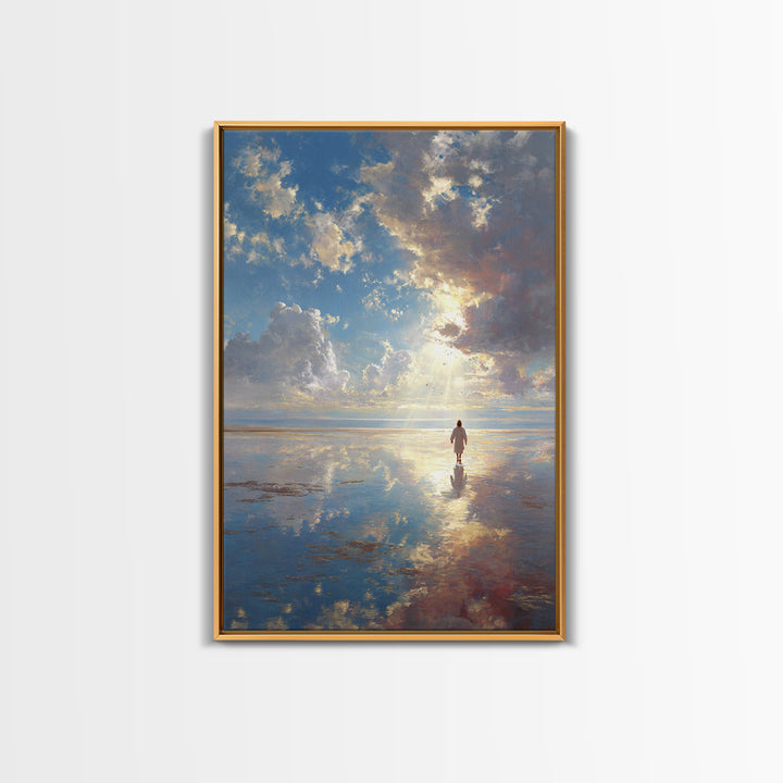 Radiant Promise | Framed Canvas Print | Christian Wall Art | Christian Art Canvas | Christian Gift | Jesus Painting | Christian Decor