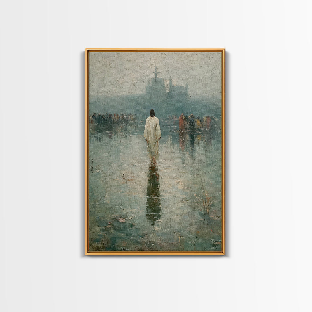 Silent Majesty, Framed Canvas Print, Christian Art Canvas, Christian Wall Art, Christian Gift, Jesus Painting, Christian Decor