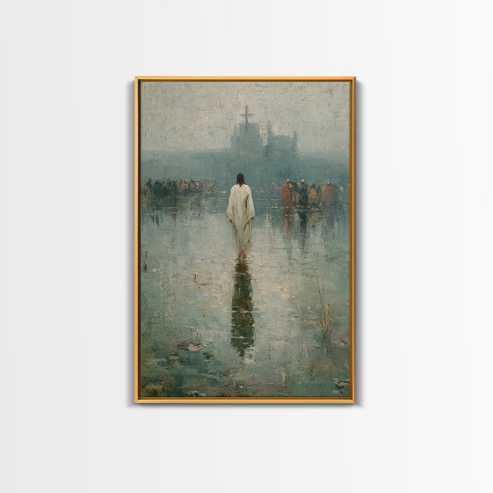 Silent Majesty, Framed Canvas Print, Christian Art Canvas, Christian Wall Art, Christian Gift, Jesus Painting, Christian Decor