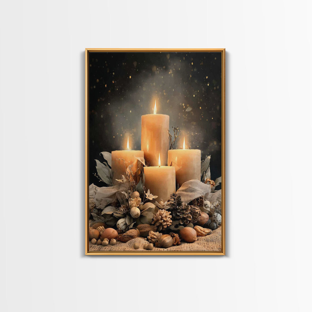 Gifts Of Illumination - Framed Canvas Print - Christian Art Canvas - Christian Decor - Christian Christmas Art - Christian Wall Art - Chris