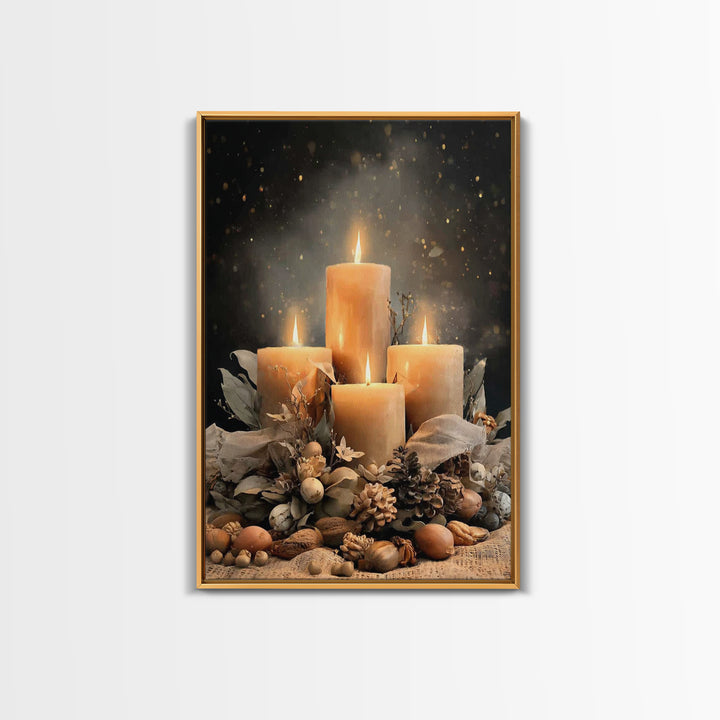 Gifts Of Illumination - Framed Canvas Print - Christian Art Canvas - Christian Decor - Christian Christmas Art - Christian Wall Art - Chris