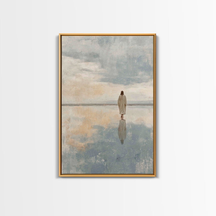 Calm Reverence | Framed Canvas Print | Christian Decor | Christian Art Canvas | Christian Gift | Christian Wall Art | Jesus Painting
