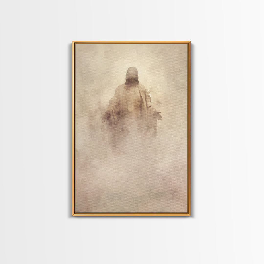 Eternal Presence – Framed Canvas Print – Christian Wall Art – Christian Art Canvas – Abstract Christian Art – Moody Christian Art – Jesus P