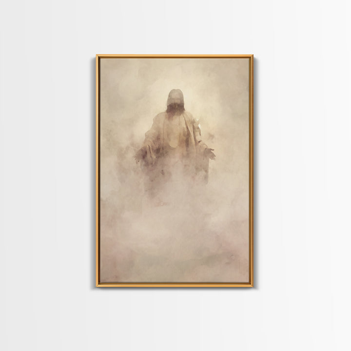Eternal Presence – Framed Canvas Print – Christian Wall Art – Christian Art Canvas – Abstract Christian Art – Moody Christian Art – Jesus P