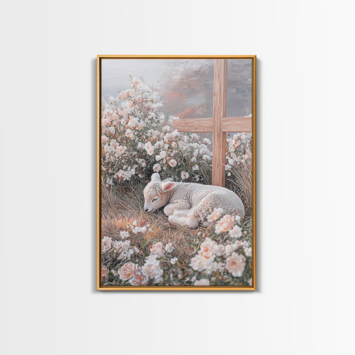 Garden Of Mercy – Framed Canvas Print – Christian Wall Art – Christian Art Work – Christian Art Canvas – Subtle Christian Art – Christian G