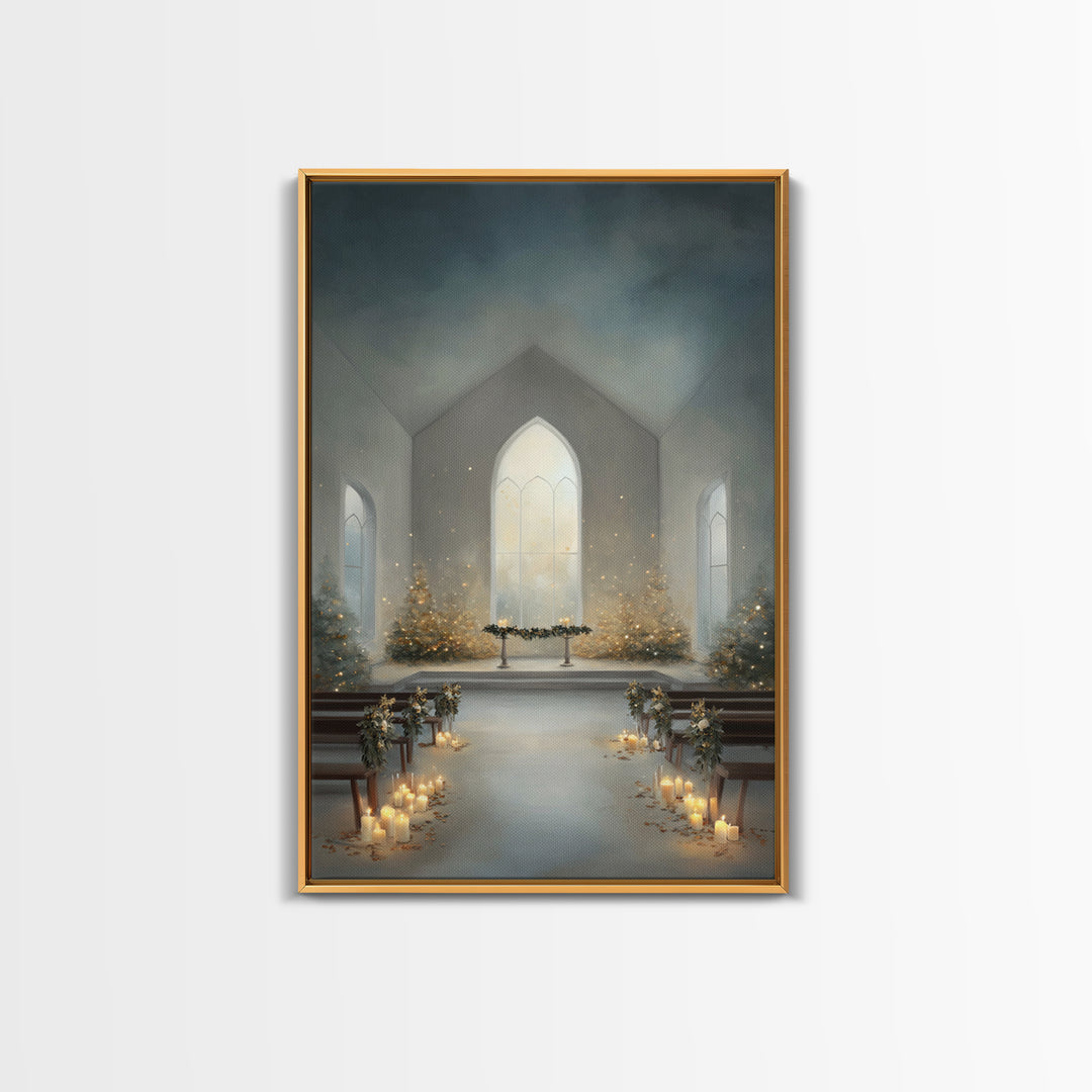 Sanctified Dawn – Framed Canvas Print – Christian Art – Christian Wall Art – Christmas Art Prints – Christian Art Canvas – Christian Christ