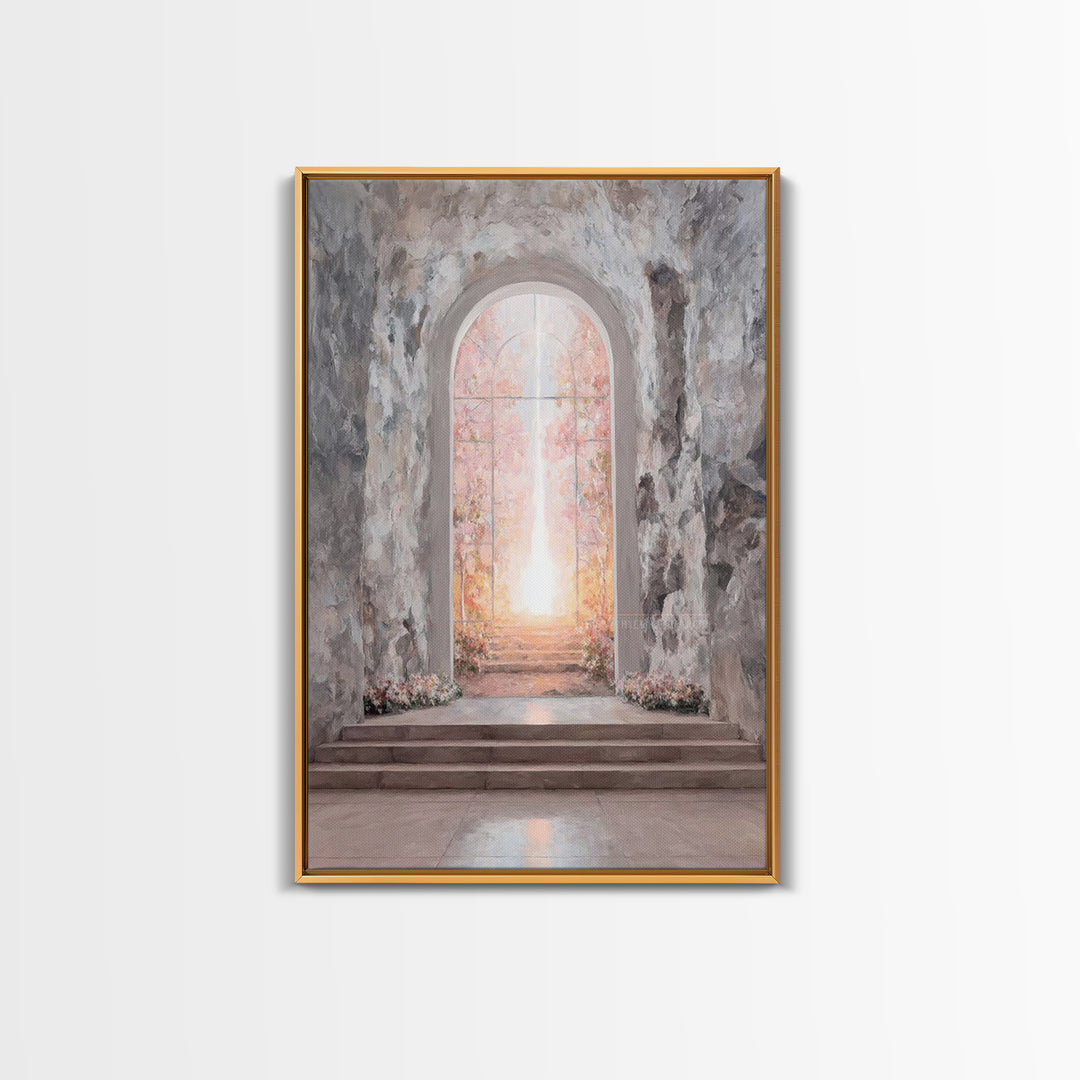 Gate Of Dawn – Framed Canvas Print – Christian Wall Art – Large Christian Art – Christian Art Canvas – Subtle Christian Art – Christian Dec
