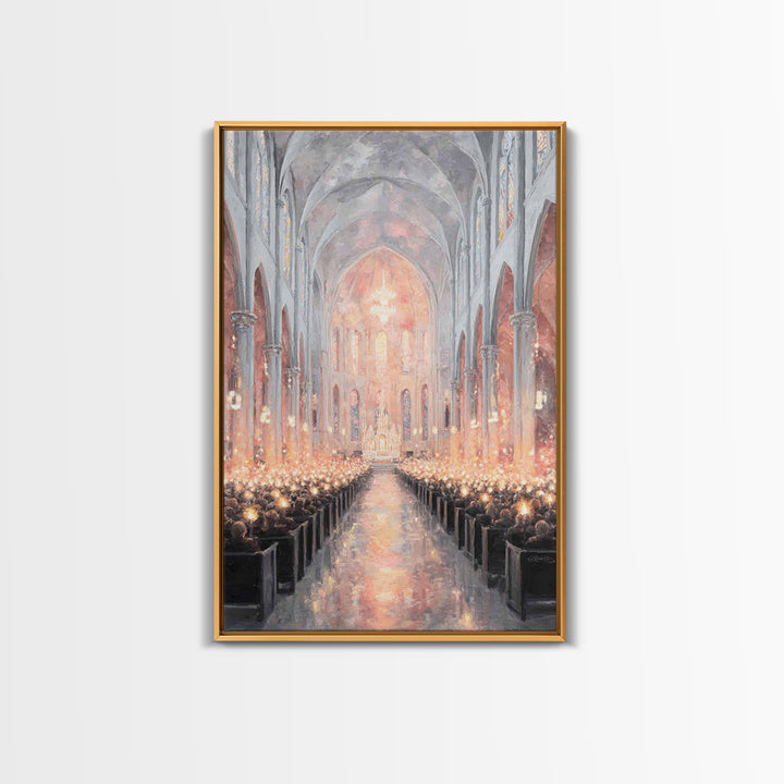 Radiant Nativity – Framed Canvas Print – Christian Art Canvas – Framed Christian Art – Christian Wall Art – Christmas Wall Art – Vintage Ch