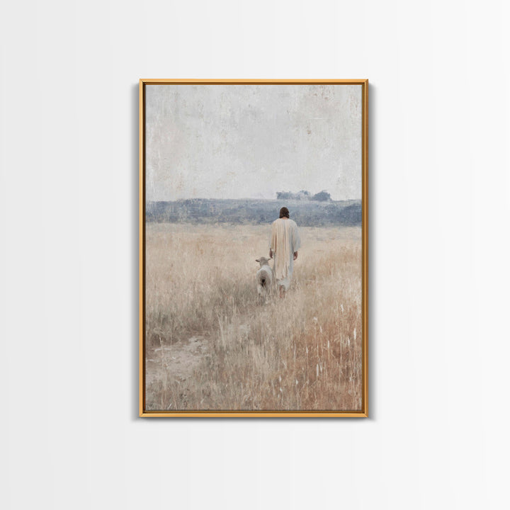 Fields of Peace – Framed Canvas Print – Christian Art Canvas – Christian Painting – Christian Wall Art – Subtle Christian Art