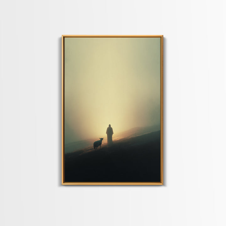 Dawn of Grace – Framed Canvas Print – Christian Art Canvas – Christian Wall Art – Jesus Painting – Large Christian Painting