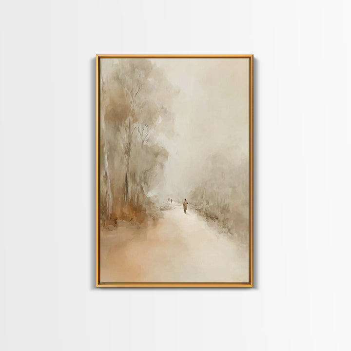 Gentle Road Ahead – Framed Canvas Print – Christian Art Canvas – Christian Painting – Modern Christian Art – Jesus Art Print – Christian De