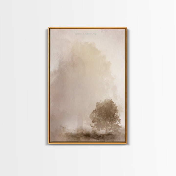 Eternal Light Tree – Framed Canvas Print – Christian Art Canvas – Christian Wall Art – Subtle Christian Art – Christian Art Work – Christia