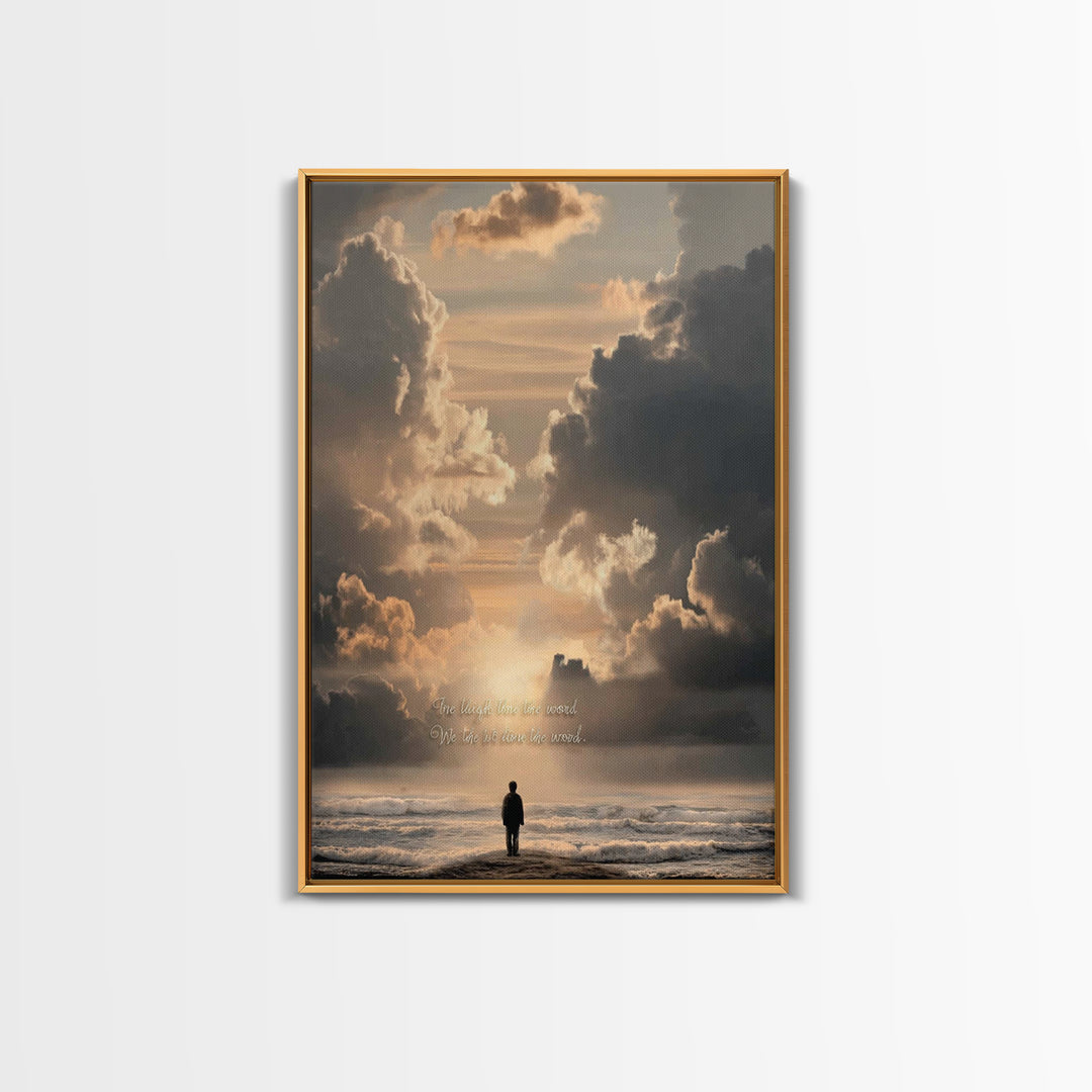 Path Of Wonder – Framed Canvas Print – Christian Wall Art – Christian Art Canvas – Jesus Painting – Christian Decor – Christmas Art