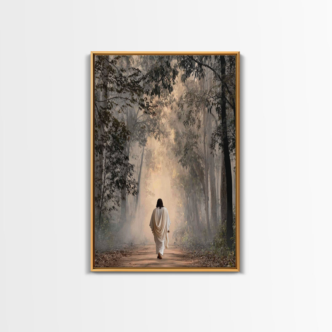 Forest Of Hope | Framed Canvas Print | Christian Wall Art | Jesus Painting | Christian Art Canvas | Modern Christian Painting