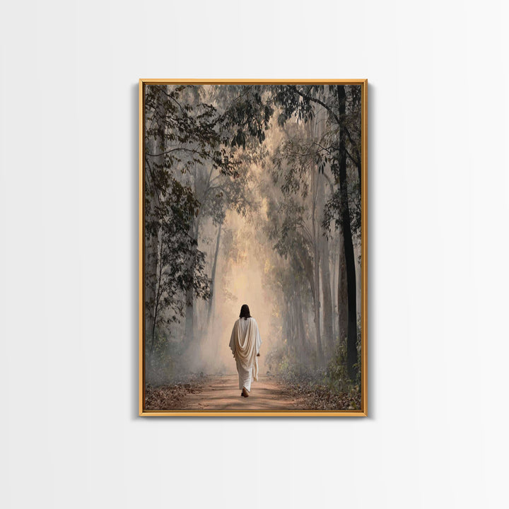 Forest Of Hope | Framed Canvas Print | Christian Wall Art | Jesus Painting | Christian Art Canvas | Modern Christian Painting