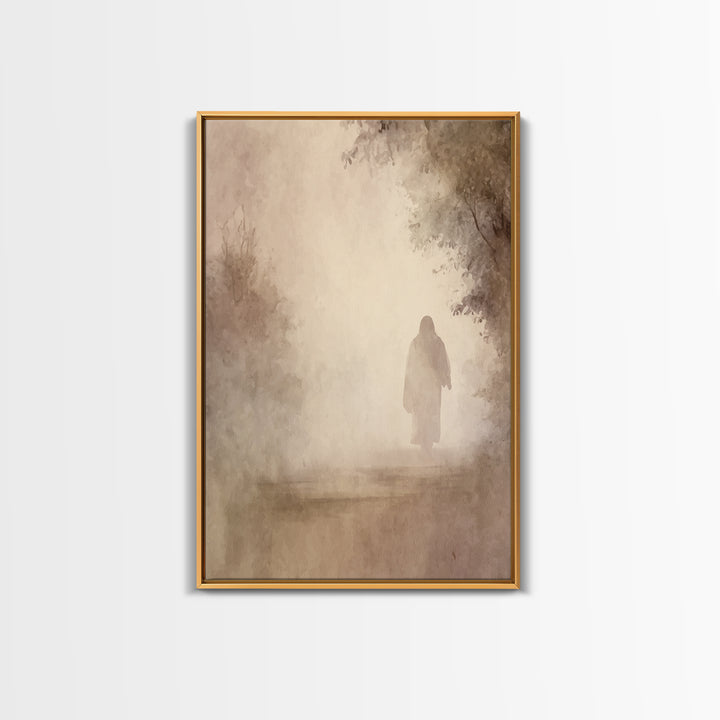 Light Of Eternity – Framed Canvas Print – Christian Wall Art – Christian Art Canvas – Jesus Painting – Subtle Christian Art – Christian Gif