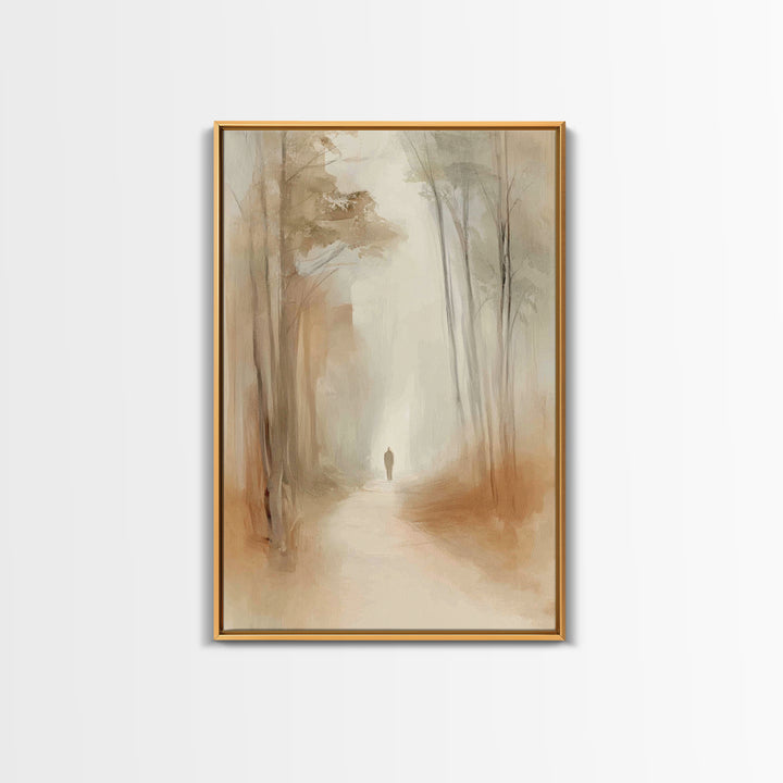Hallowed Journey – Framed Canvas Print – Christian Art Canvas – Minimalist Christian Art – Christian Wall Art – Jesus Painting – Christian