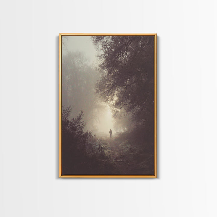 Silent Dawn – Framed Canvas Print – Moody Christian Art – Christian Art Canvas – Christian Wall Art – Jesus Painting – Christian Decoration