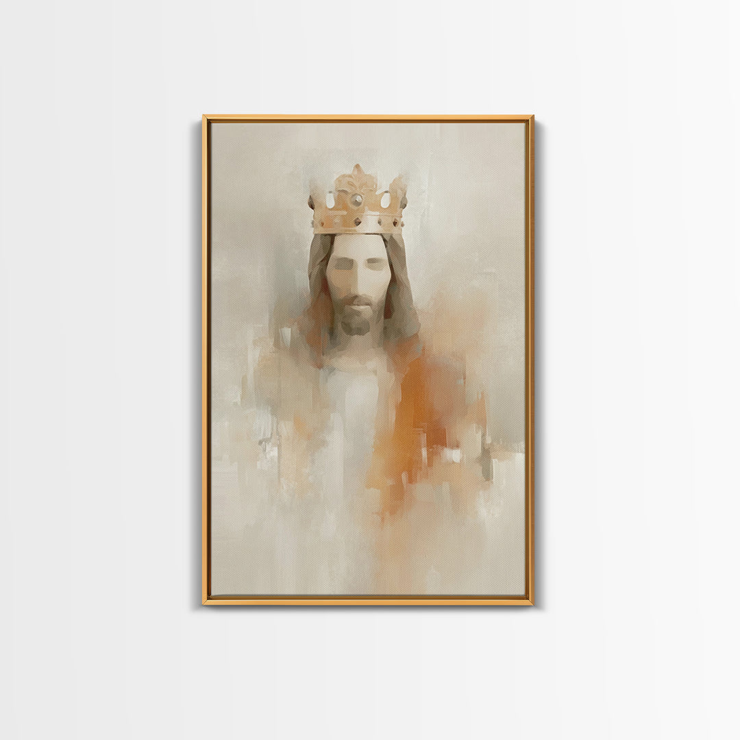Holy Light Reverie - Framed Canvas Print - Christian Art Canvas - Christian Wall Art - Jesus Painting - Christian Decor - Christmas Art - F
