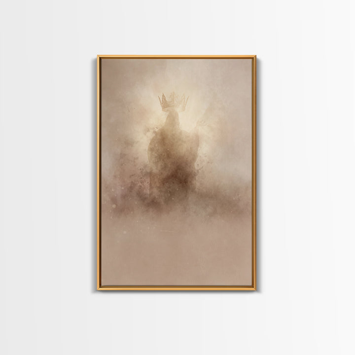 Radiant King Glory - Framed Canvas Print - Jesus Painting - Christian Wall Art - Christian Art Canvas - Christmas Art - Christian Gifts - F