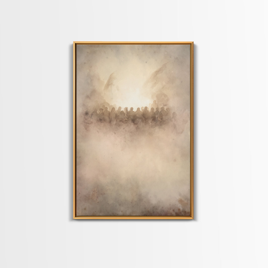 Clouds Of Glory – Framed Canvas Print – Christian Art Canvas – Christian Wall Art – Christian Art – Christmas Art Prints – Christian Christ