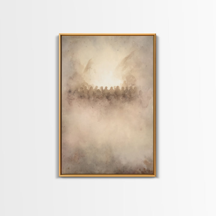 Clouds Of Glory – Framed Canvas Print – Christian Art Canvas – Christian Wall Art – Christian Art – Christmas Art Prints – Christian Christ