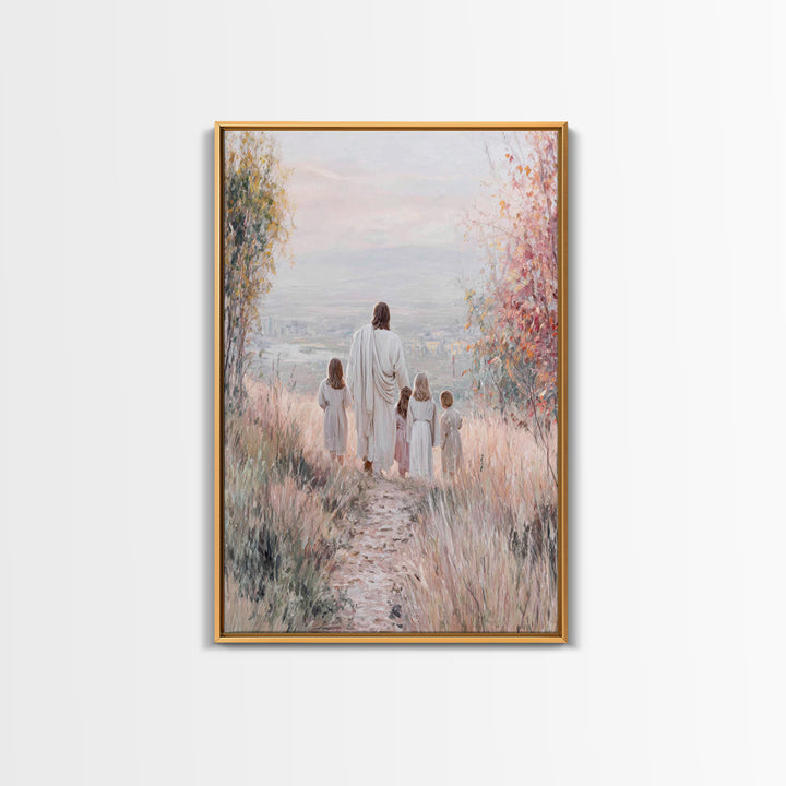 Path Of Mercy – Framed Canvas Print – Christian Wall Art – Christian Art Canvas – Jesus Painting – Christian Decor – Christmas Art