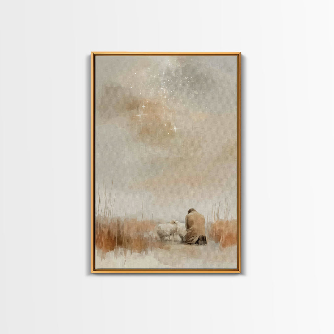 Quiet Mercy – Framed Canvas Print – Christian Art Canvas – Christian Wall Art – Subtle Christian Art – Christian Painting – Christian Chris