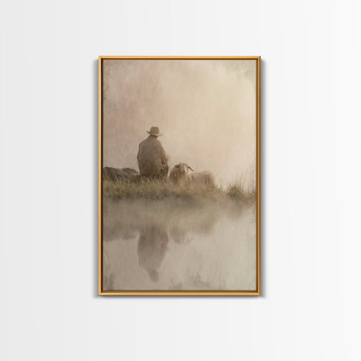 Morning Promise – Framed Canvas Print – Christian Art Canvas – Christian Wall Art – Subtle Christian Art – Christian Christmas Art – Christ