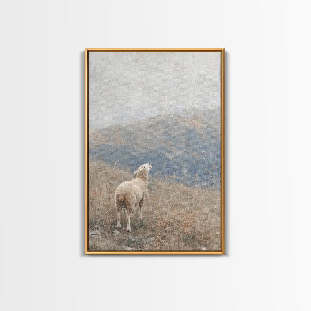 Cloudpath Blessing – Framed Canvas Print – Christian Art Canvas – Christian Wall Art – Christmas Art Work – Christian Gift Ideas – Jesus Pa