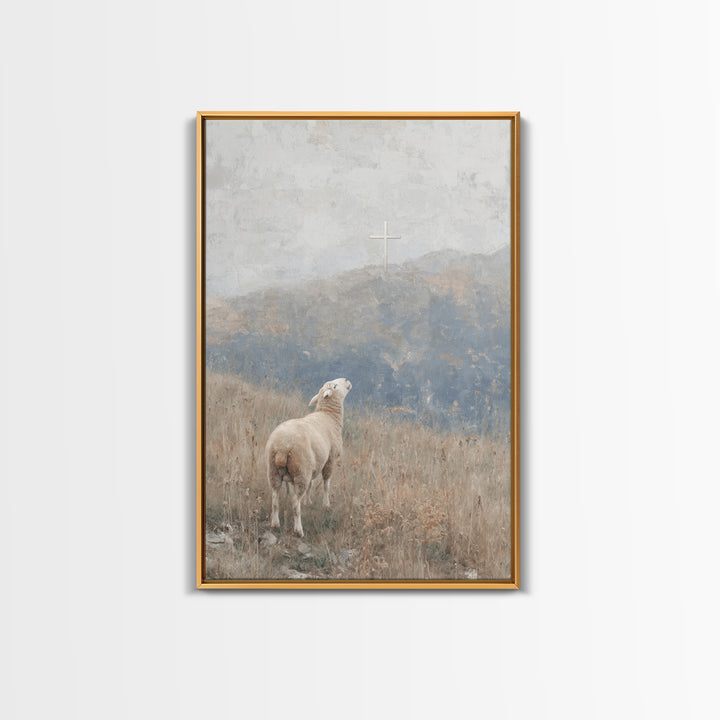 Cloudpath Blessing – Framed Canvas Print – Christian Art Canvas – Christian Wall Art – Christmas Art Work – Christian Gift Ideas – Jesus Pa