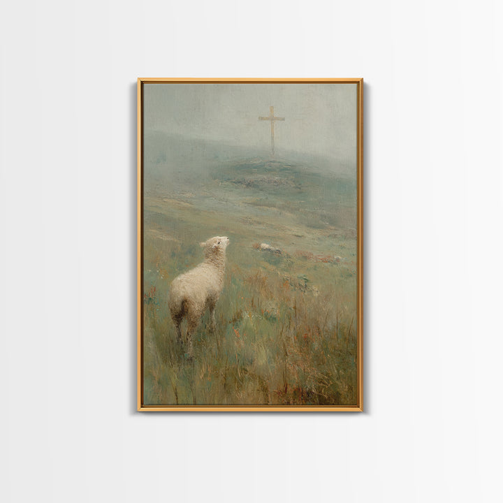 Hillside Promise | Framed Canvas Print | Christian Wall Art | Christian Art Canvas | Subtle Christian Art | Christian Christmas Art | Chris