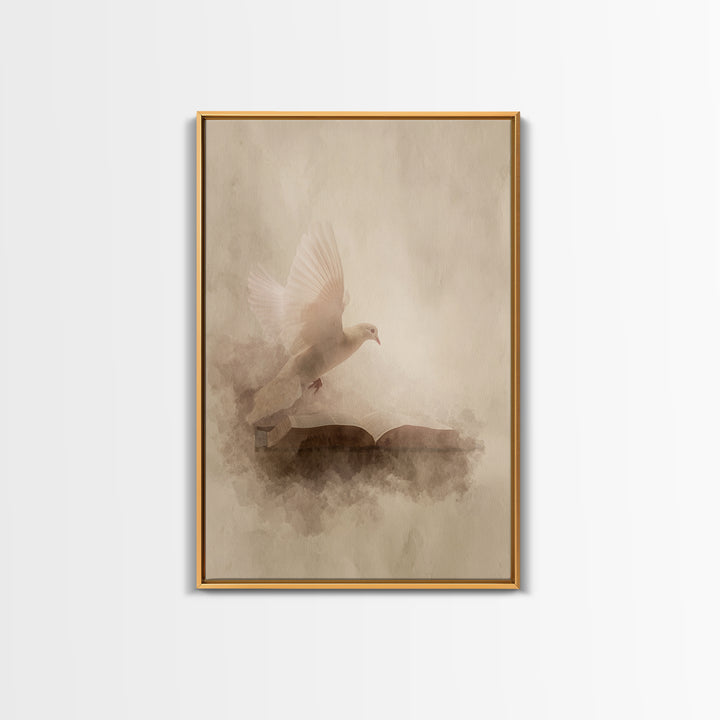 Word Of Peace, Framed Canvas Print, Christian Art Canvas, Christian Wall Art, Modern Christian Art, Christian Christmas Decor, Christian Ar