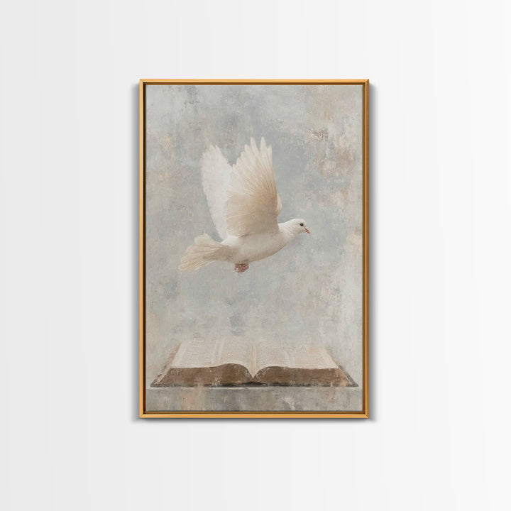 Holy Light Flight – Framed Canvas Print – Christian Art – Christian Wall Art – Christian Art Canvas – Subtle Christian Art – Christian Gift