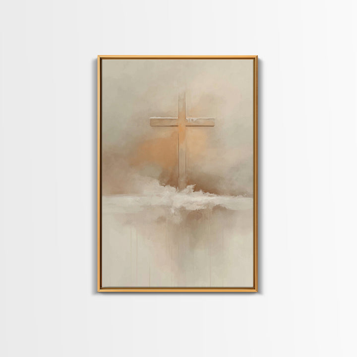 Winter Redemption – Framed Canvas Print – Christian Art Print – Christian Wall Art – Subtle Christian Art – Christian Decor – Christian Gif