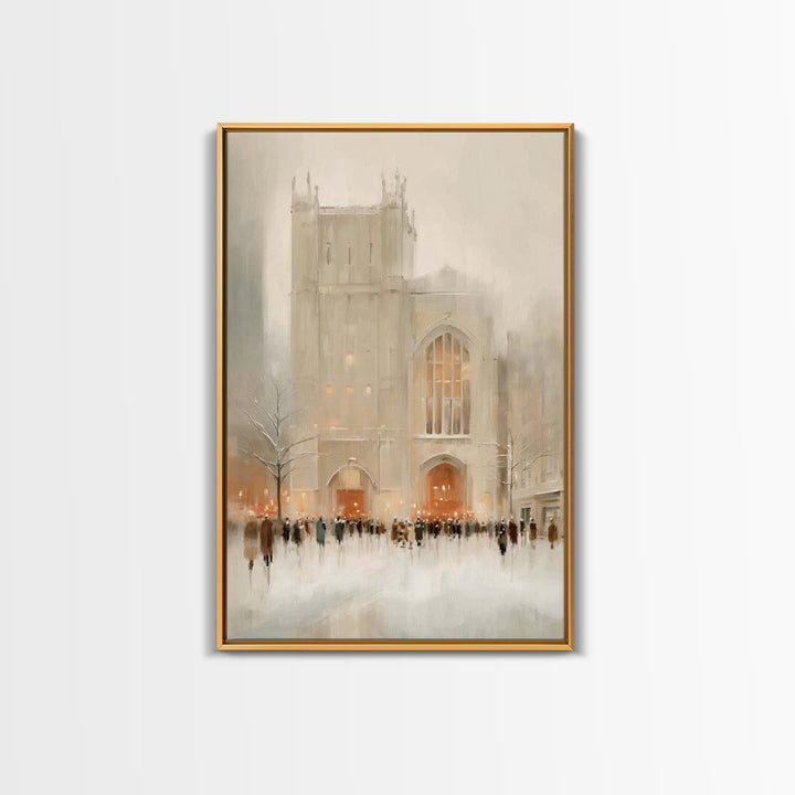 Holy Assembly – Framed Canvas Print – Christian Wall Art – Christian Art Canvas – Christian Art Print – Minimalist Christian Art – Christia