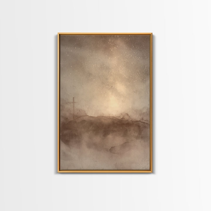 Dawn of Mercy - Framed Canvas Print - Christian Paintings - Christian Wall Art - Christian Art Canvas - Christmas Art Prints - Christian Ch