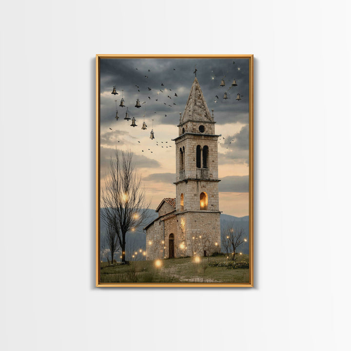 City of Light - Framed Canvas Print - Christian Art Canvas - Christmas Art - Christian Christmas Art - Christian Wall Art - Christian Gift