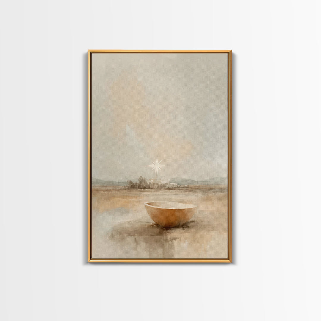 Bethlehem Promise – Framed Canvas Print – Christian Wall Art – Christian Art Print – Christian Christmas Art – Christmas Canvas Wall Art –