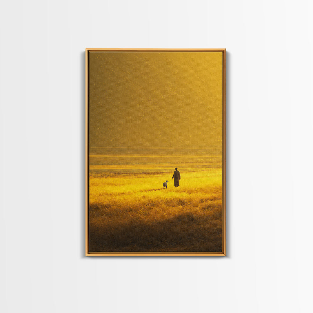 Galilee Sky Mercy, Framed Canvas Print, Christian Art Canvas, Christian Wall Art, Christmas Art, Jesus Painting, Christian Christmas Art
